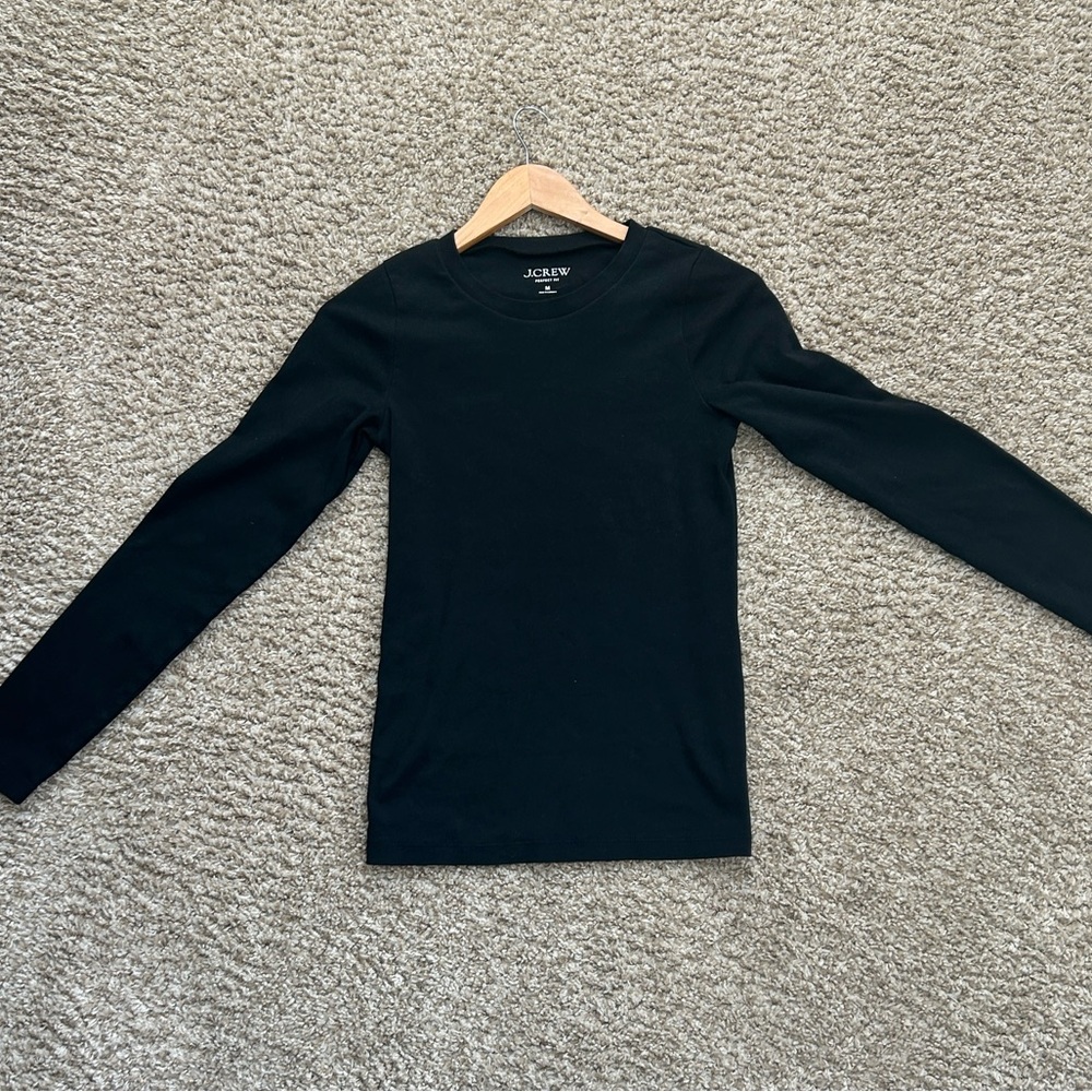 J.Crew Black Perfect Fit Tee